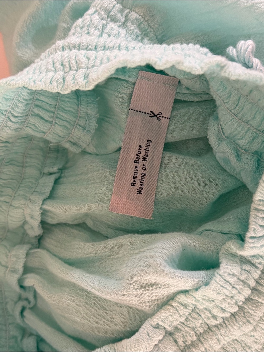 J Crew Mint/Light Turquoise Women’s Midi Cotton Gauze Skirt - Picture 7 of 9